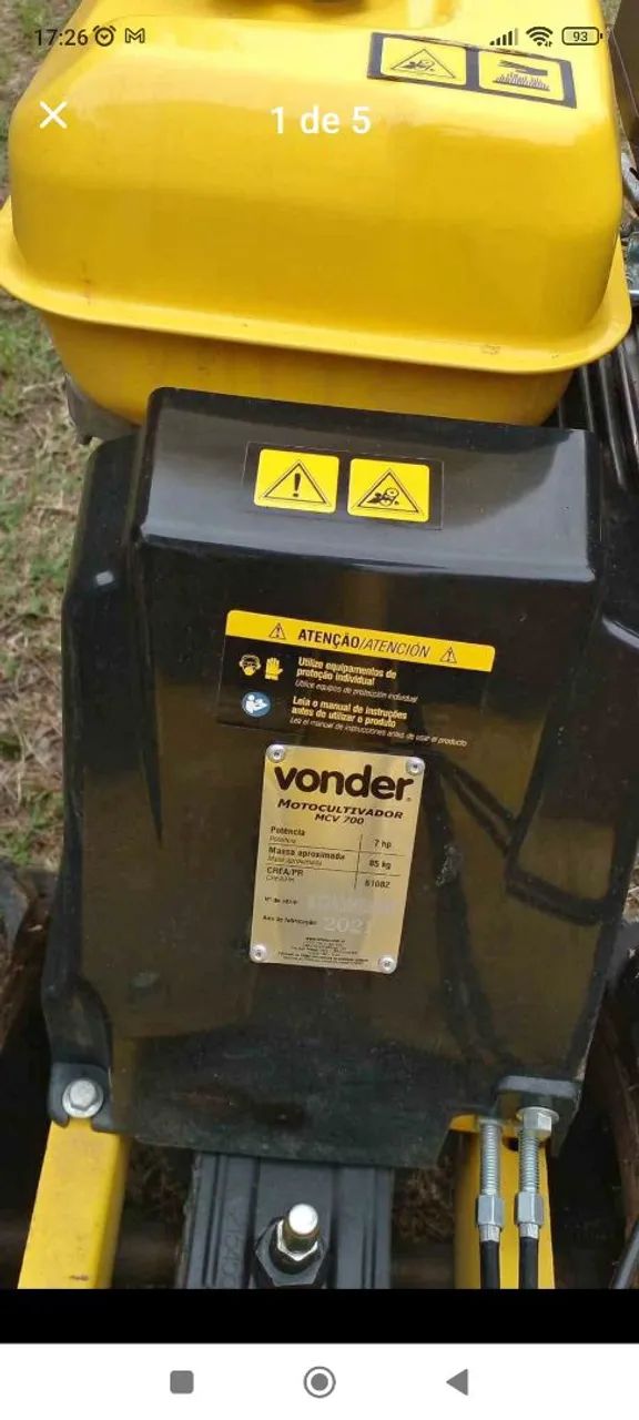 Motocultivador MCV 700 à gasolina  - Foto 3