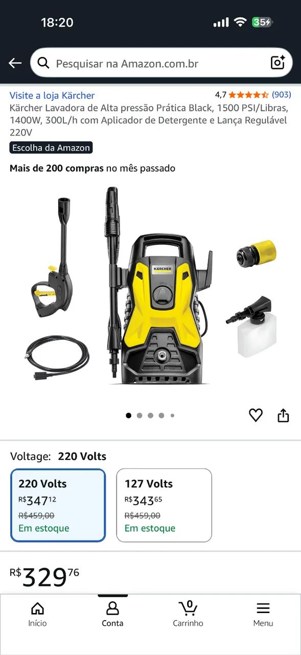 Kärcher Lavadora de Alta pressão Prática Black