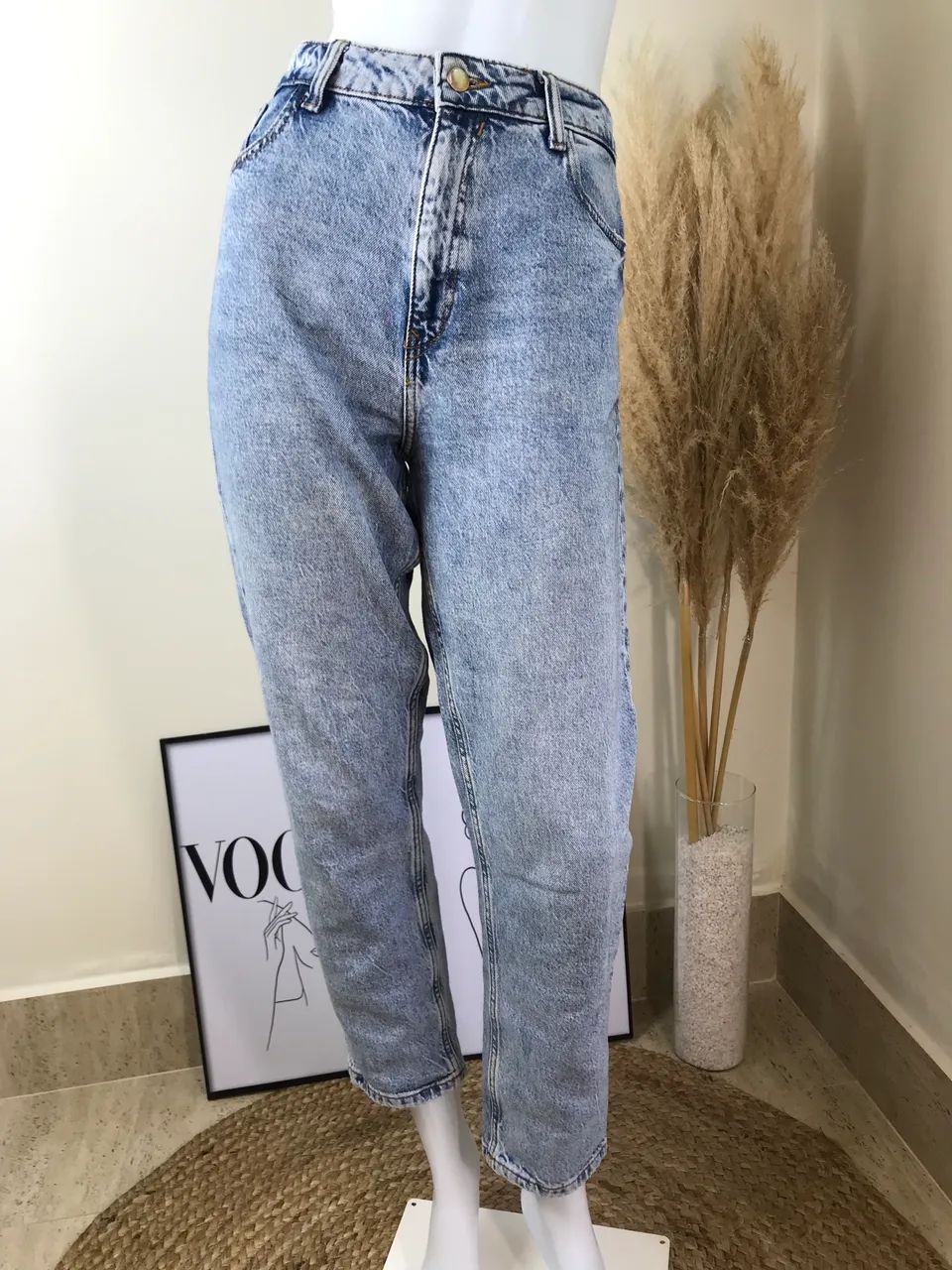 Calça jeans Mom Fit Zara 40 - Foto 4