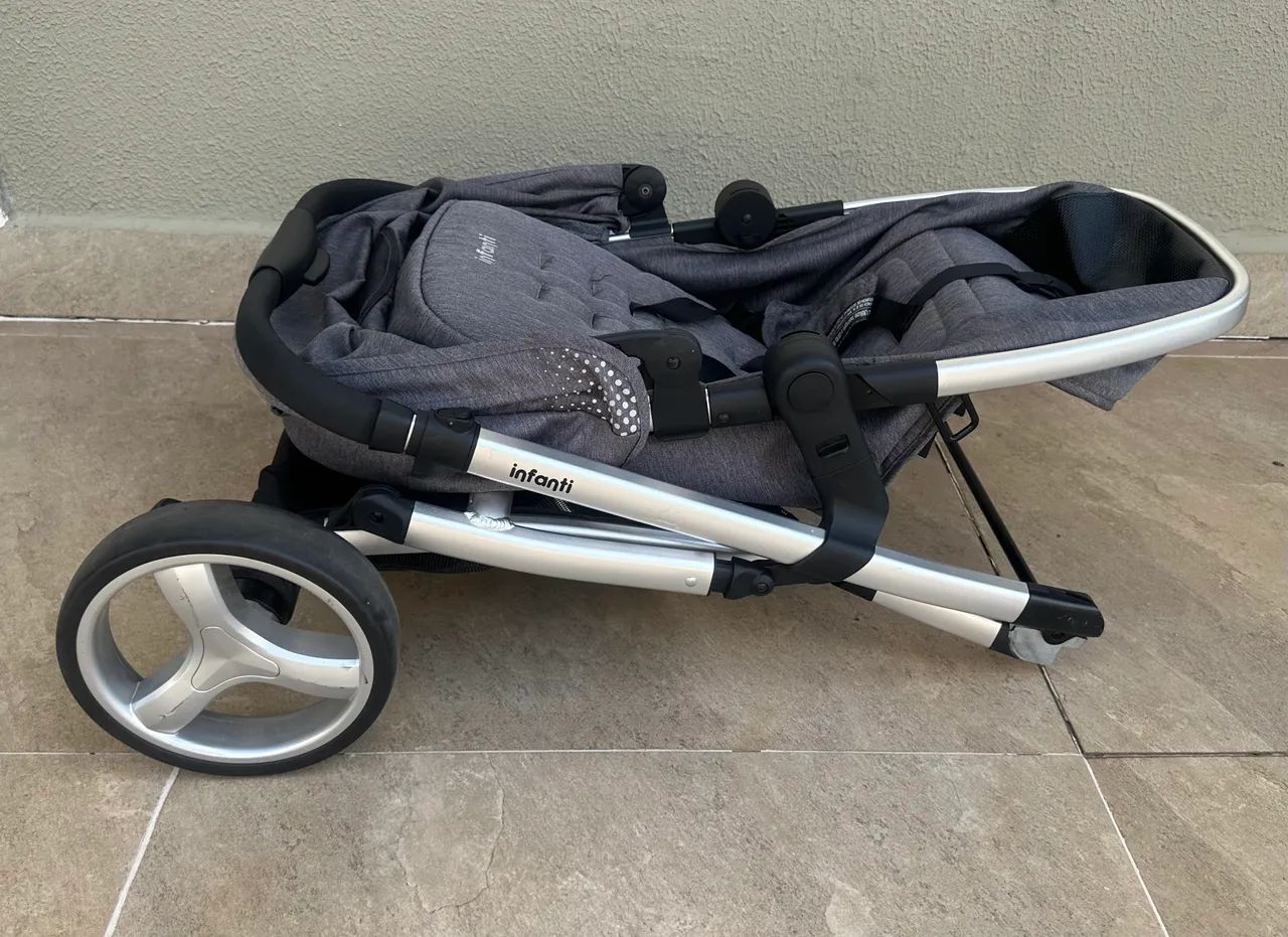 Carrinho TS SKY Trio Infanti Grey Classic  - Foto 5