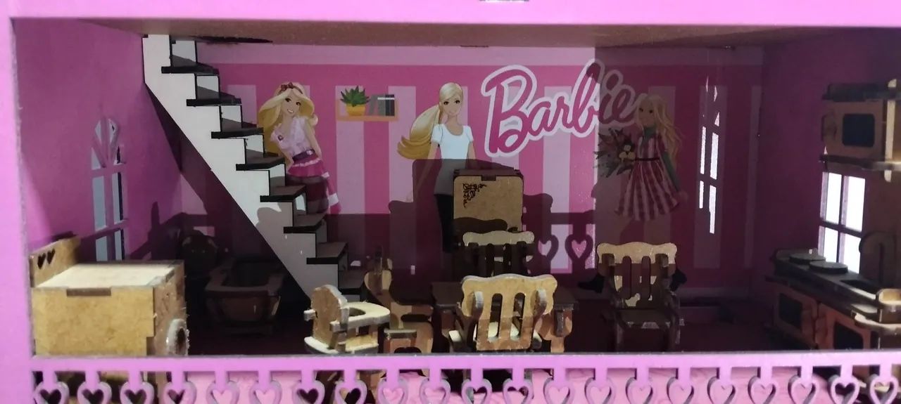 Casa de boneca Barbie MDF  - Foto 2