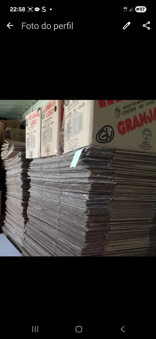 Caixa de papelão para mudança 