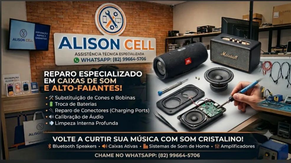 Faço concertos de eletrônicos em geral. 