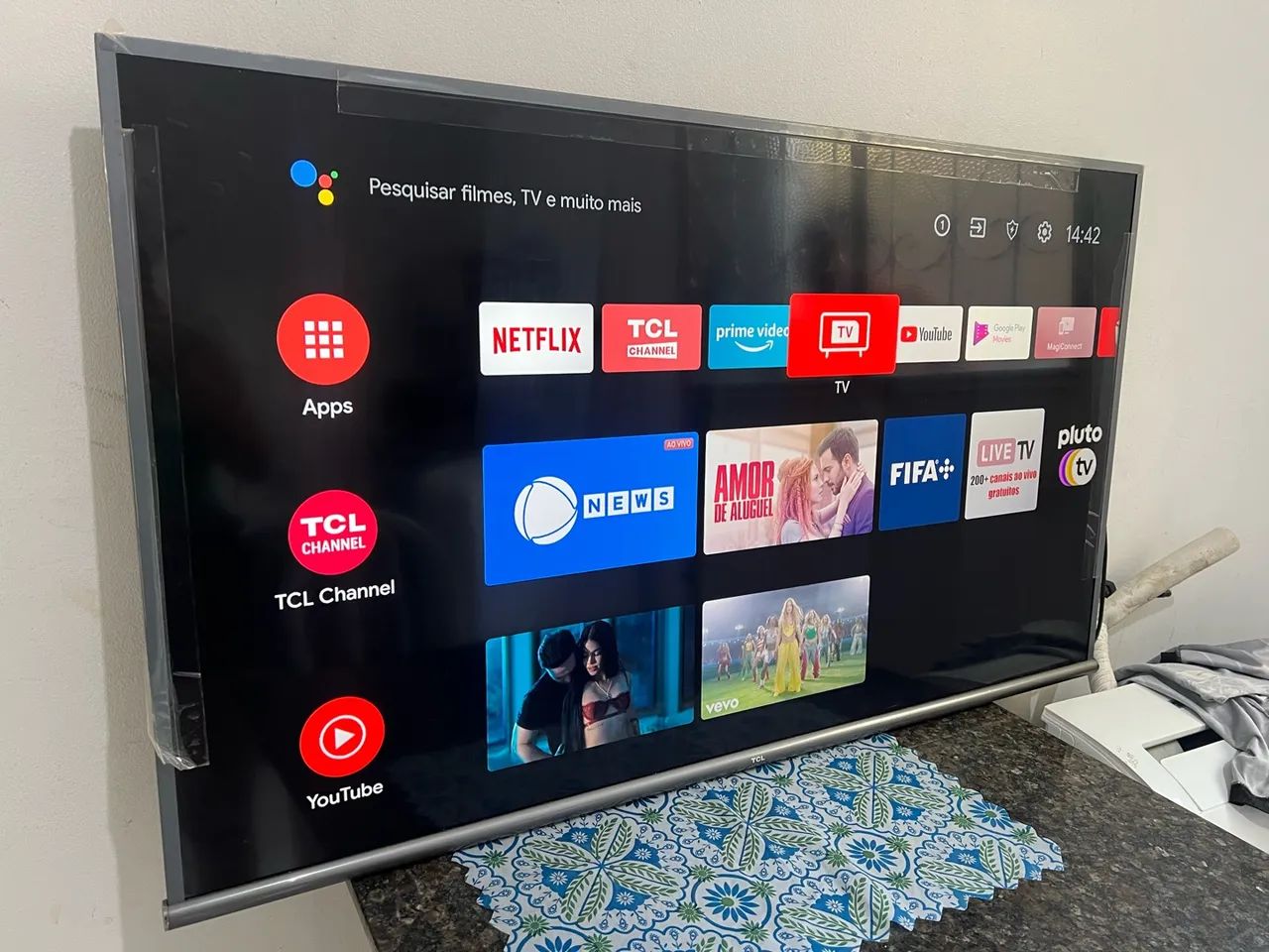 TELÃO SMART ANDROID TCL 50