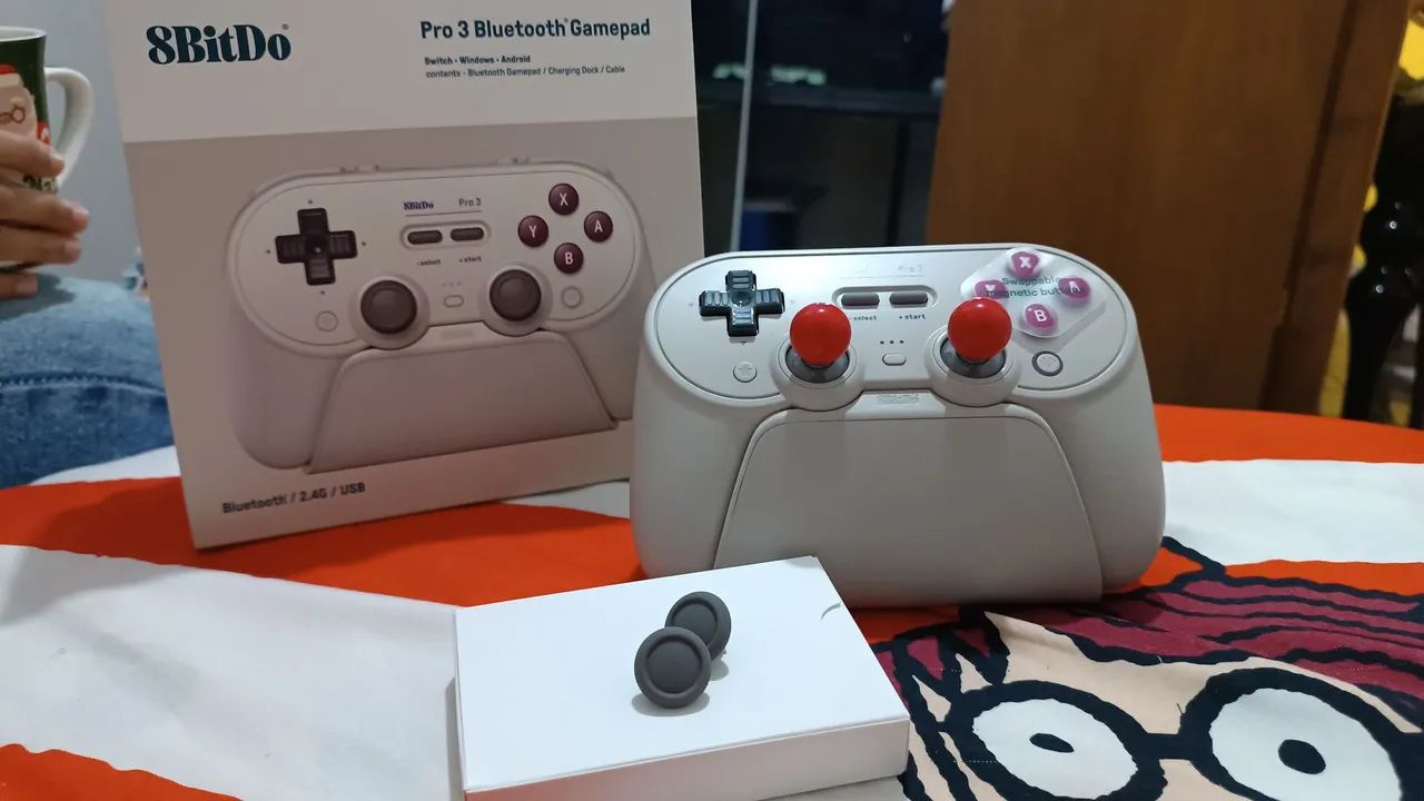 Controle 8bitdo Pro 3 bluetooth/ 2.4ghz/ USB - Foto 2