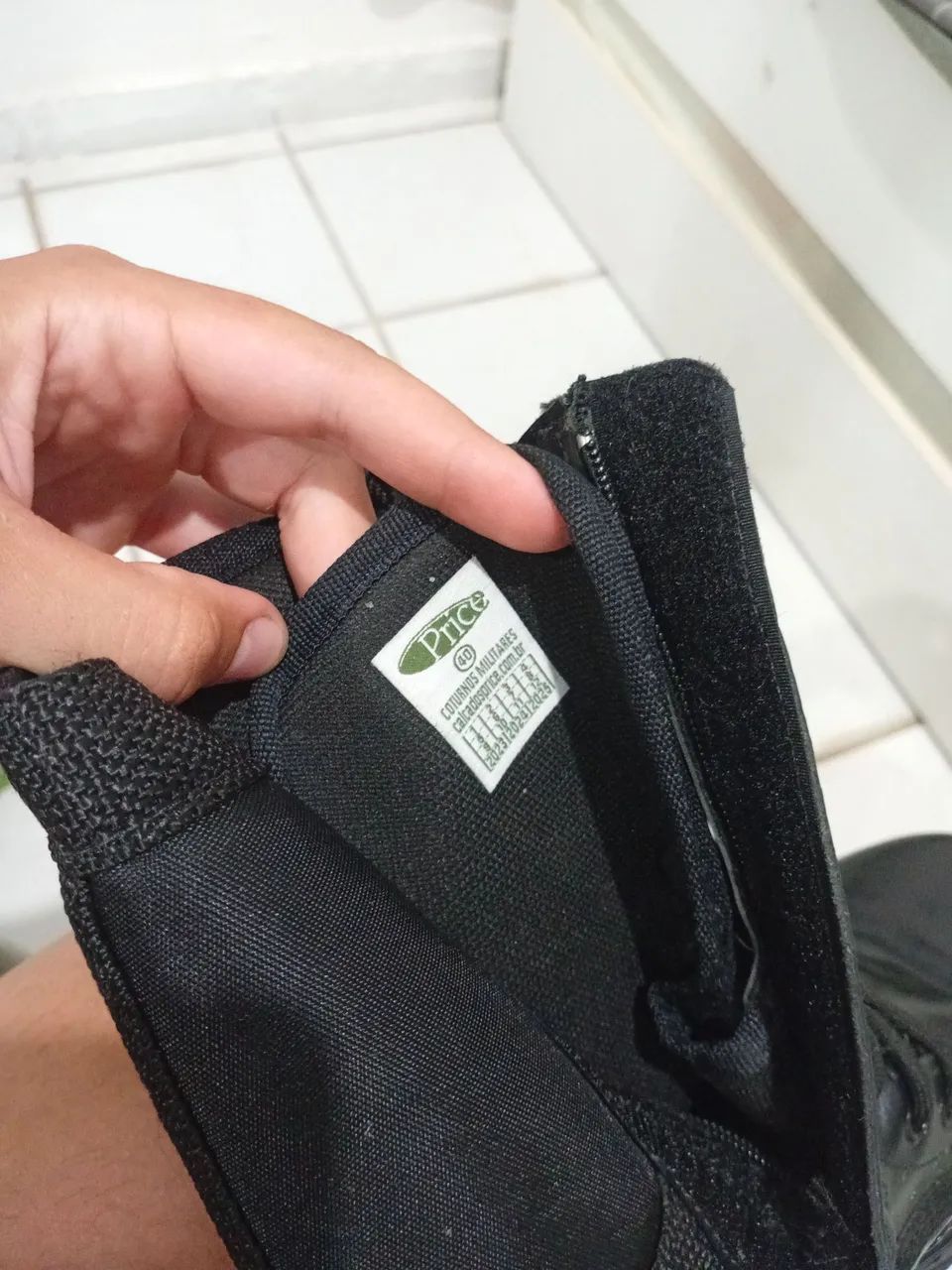 Coturno Militar Pricer Troller com zíper. Tamanho 40 - Foto 5