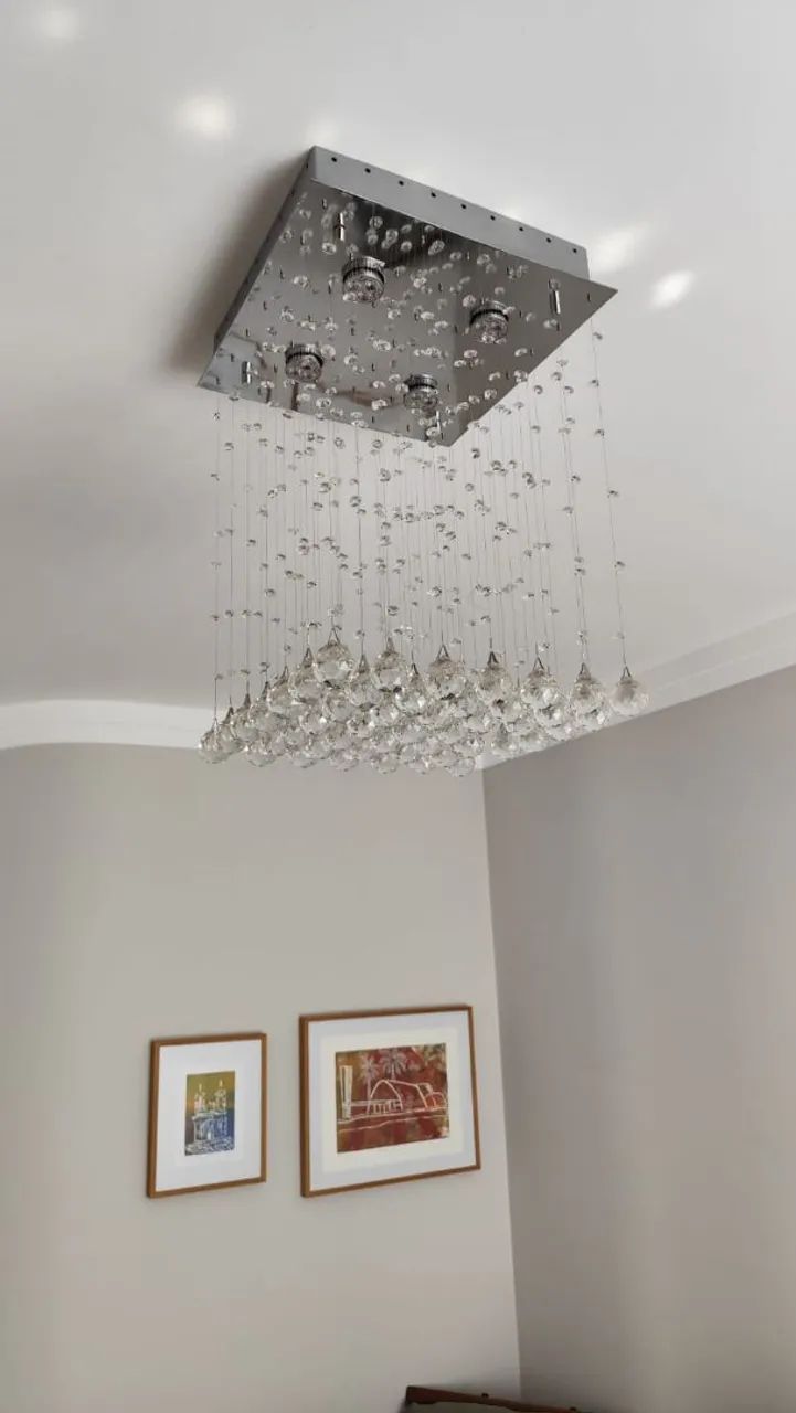 Lustre pendente de cristal 