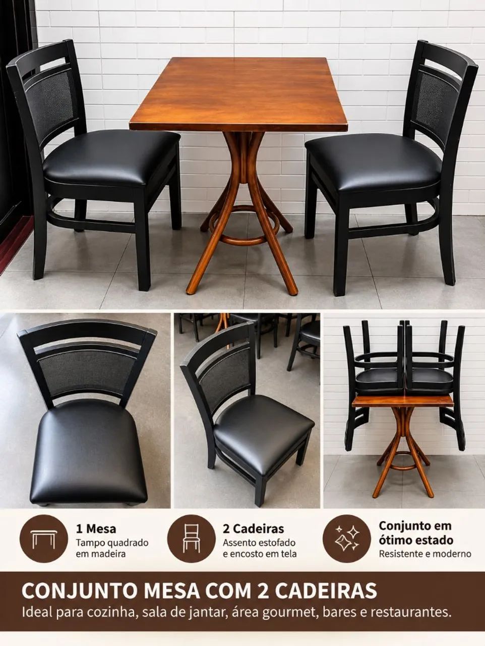 Mesa 2 cadeiras 