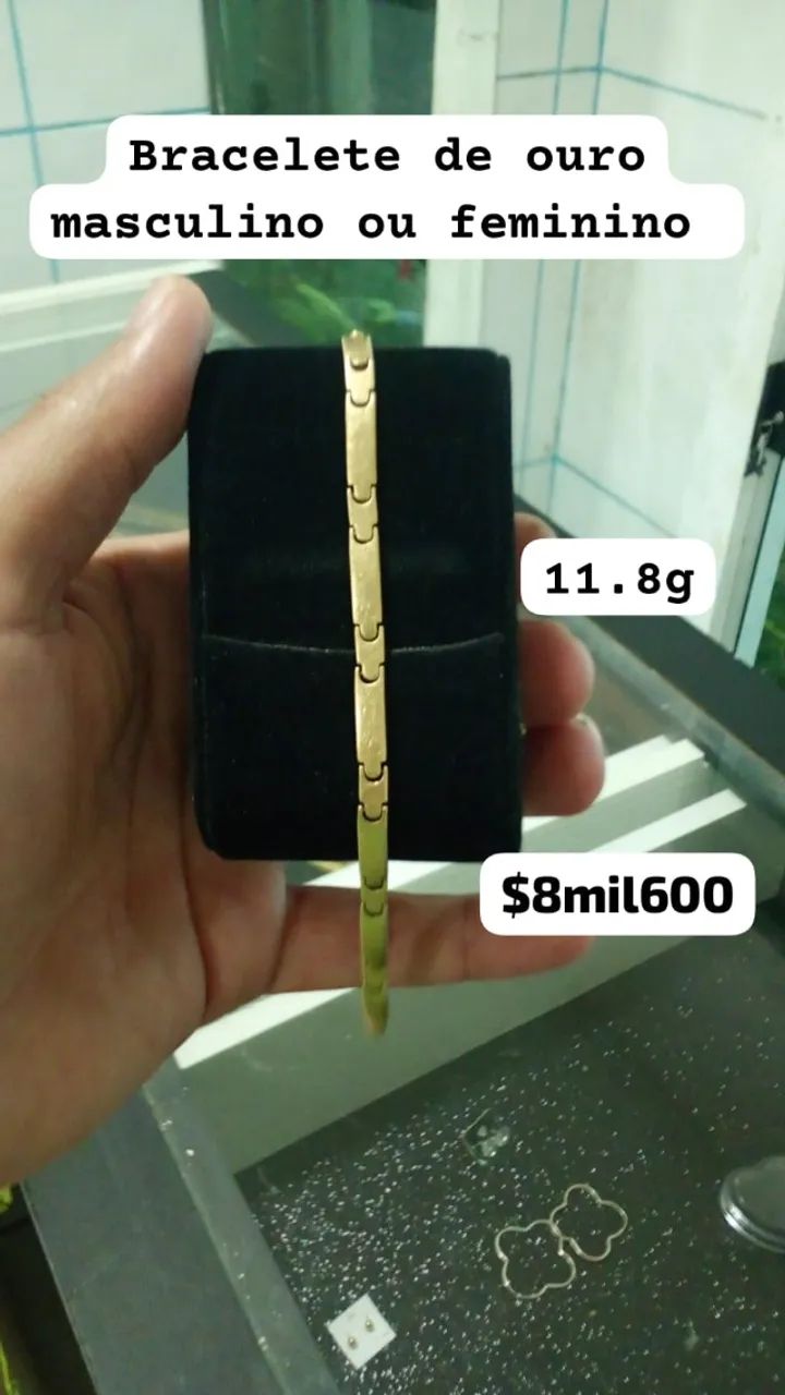 Bracelete de ouro massiço 