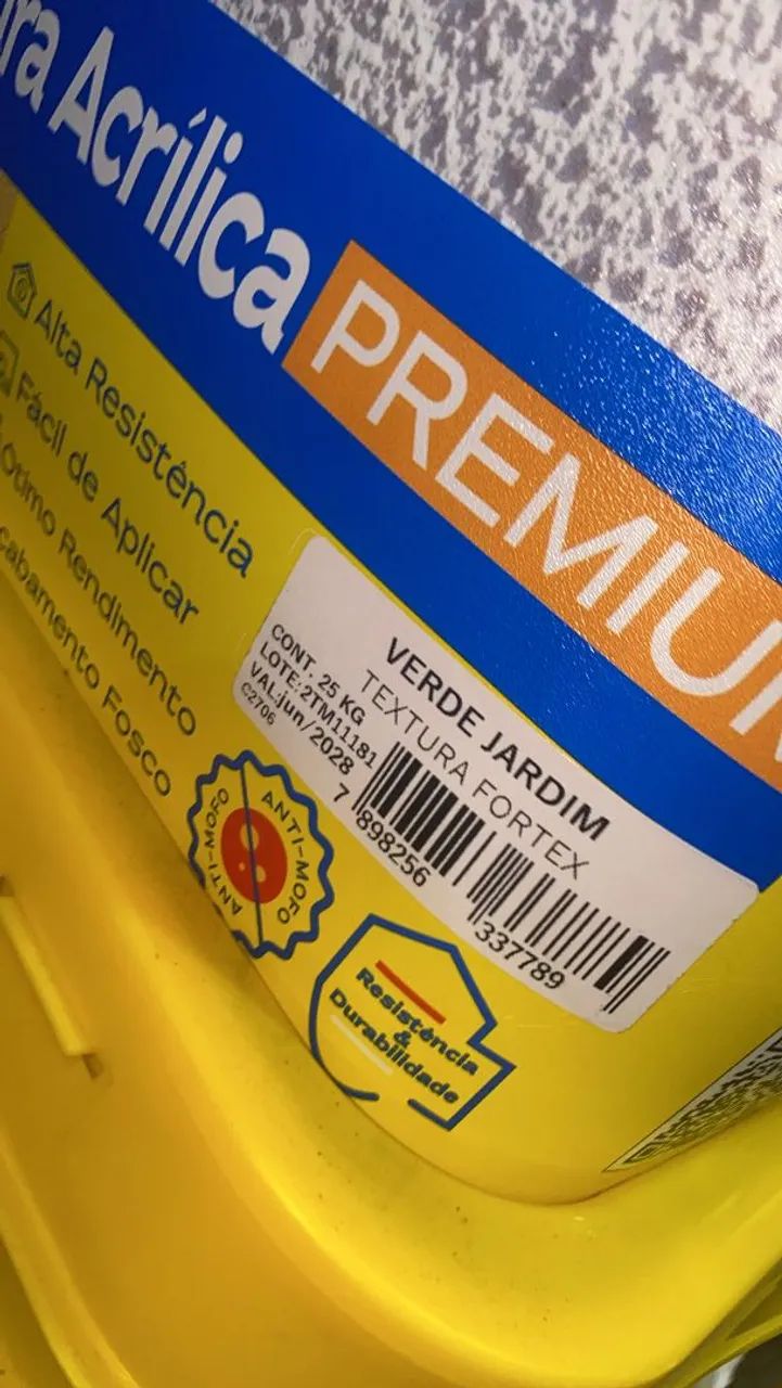 Textura acrílica lisa 25kg fortex - Foto 5