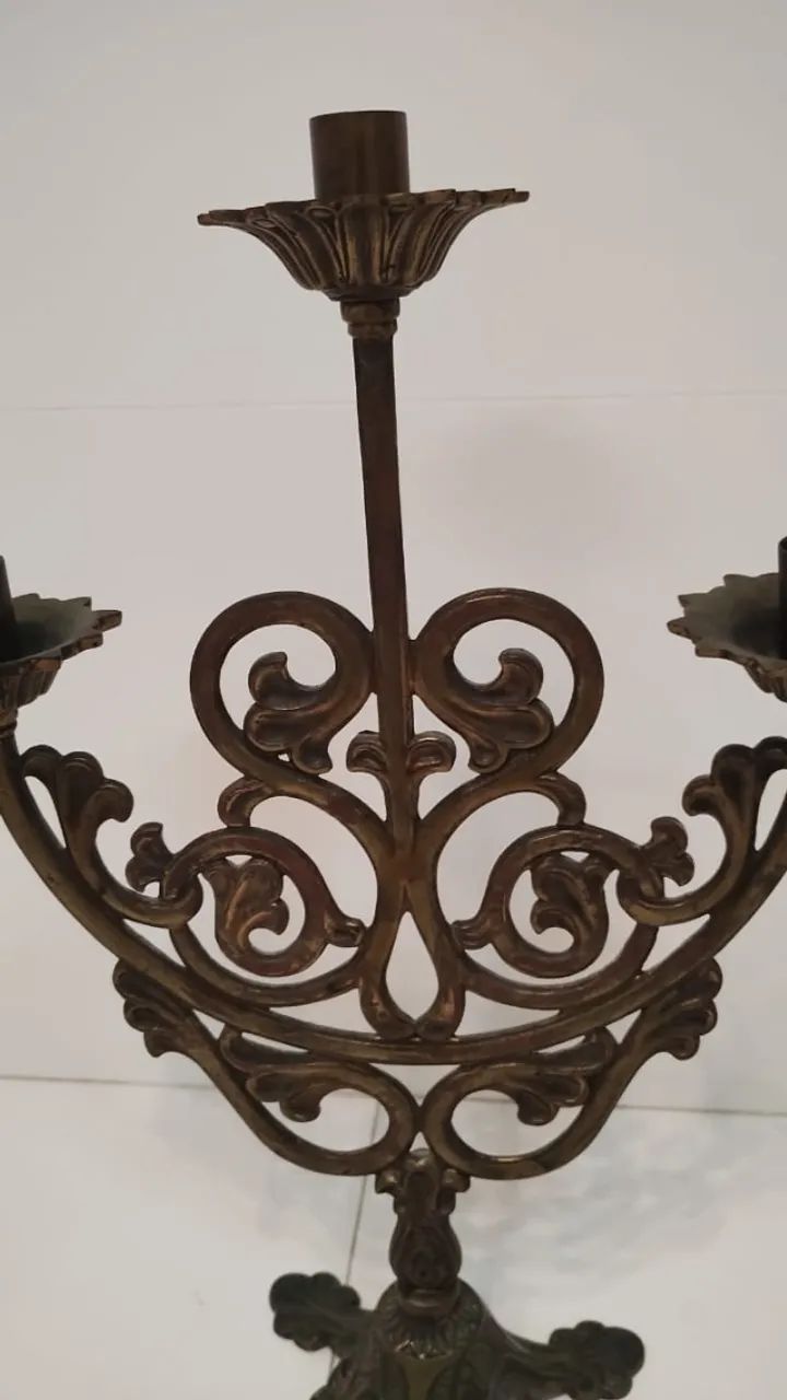 Candelabro em Bronze Clássico Anos 70 - Foto 2