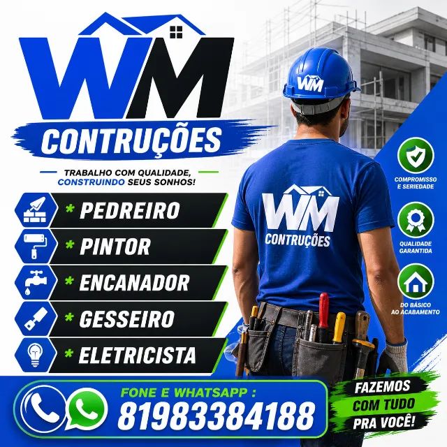 PEDREIRO,ENCANADOR,PINTOR, GESSEIRO E ELETRICISTA - Foto 3