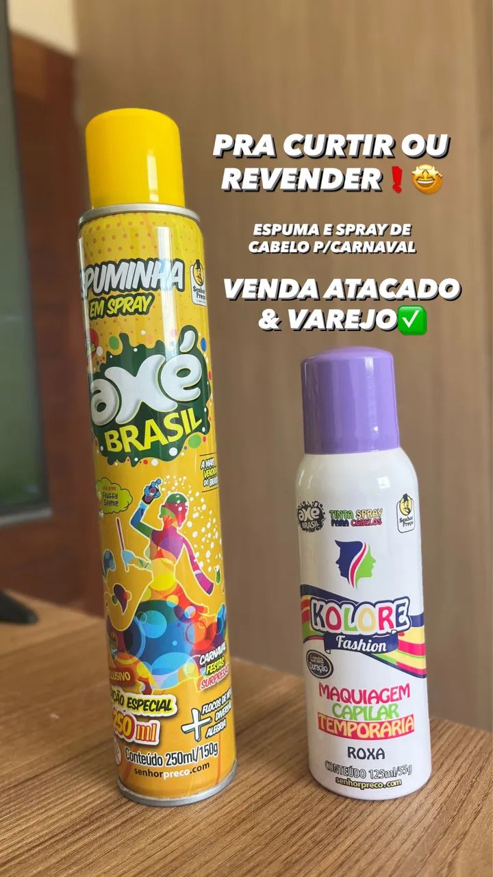 ESPUMA E TINTA CARNAVAL 