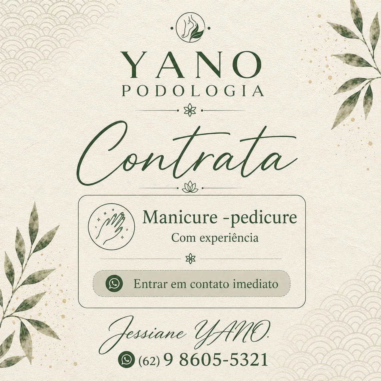 OPORTUNIDADE DE TRABALHO!
