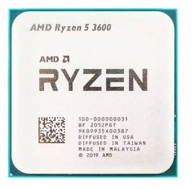 Processador Ryzen 5 3600 funcionando perfeitamente