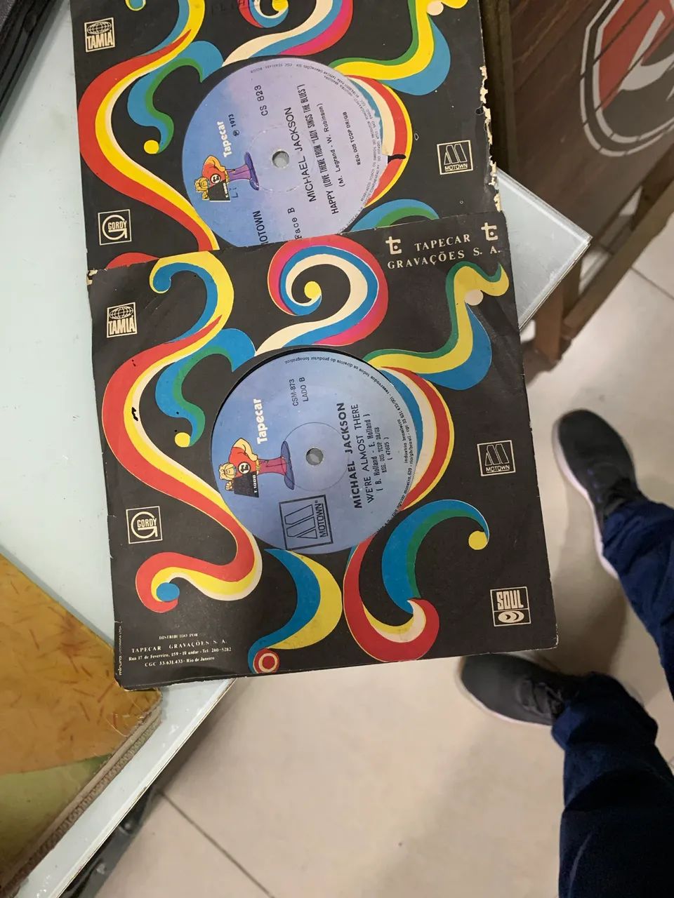 2 discos de vinil compacto Michael Jackson 