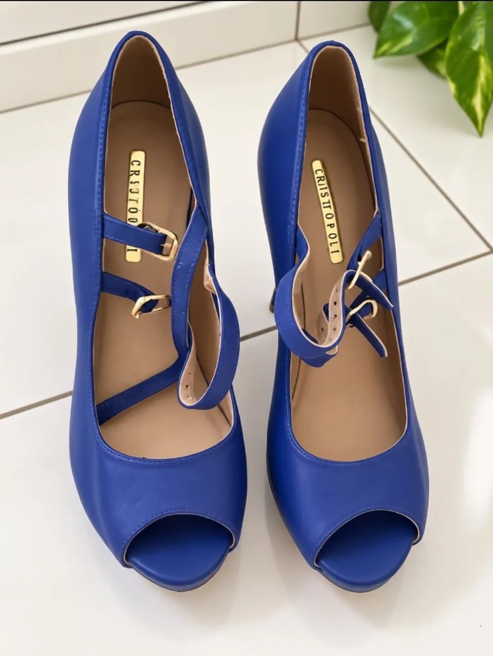 Sandália azul - Foto 3
