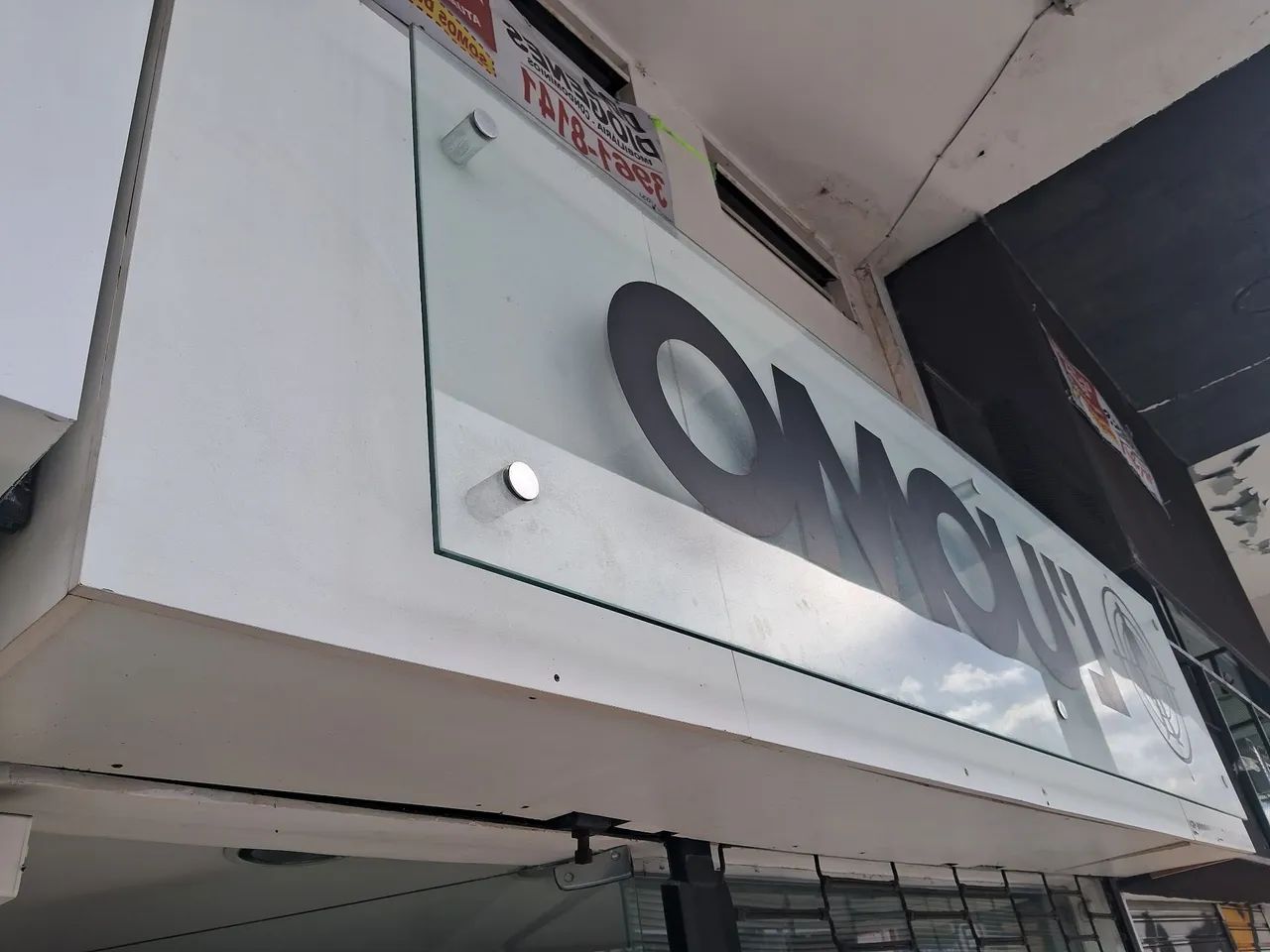 Vidro flutuante para fachada de loja, balcão ou mesa