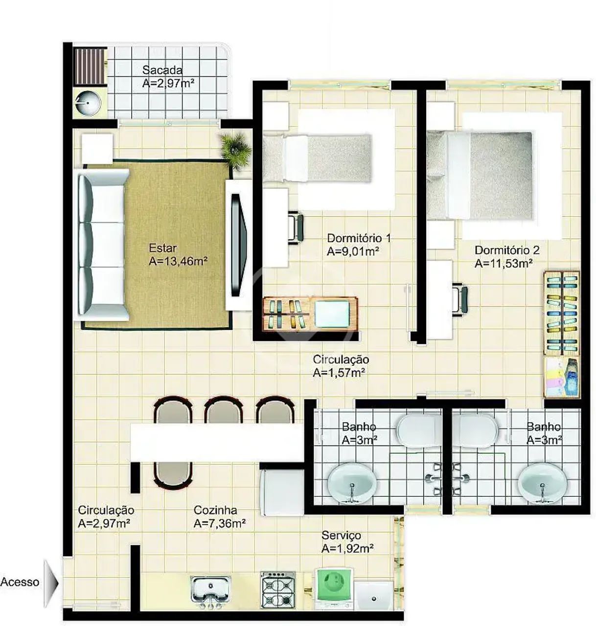 APARTAMENTO - Ipiranga - JP-351891 - Foto 2