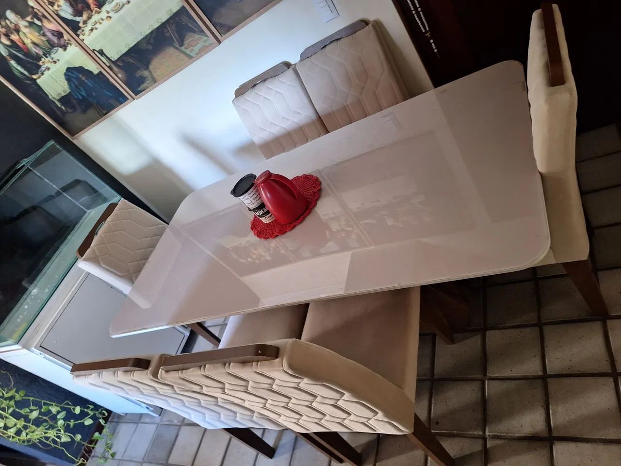 Conjuntos de mesa de jantar com 6 cadeiras - Foto 3