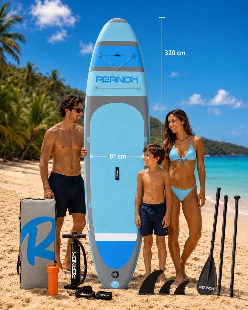 Prancha inflável de stand up paddle