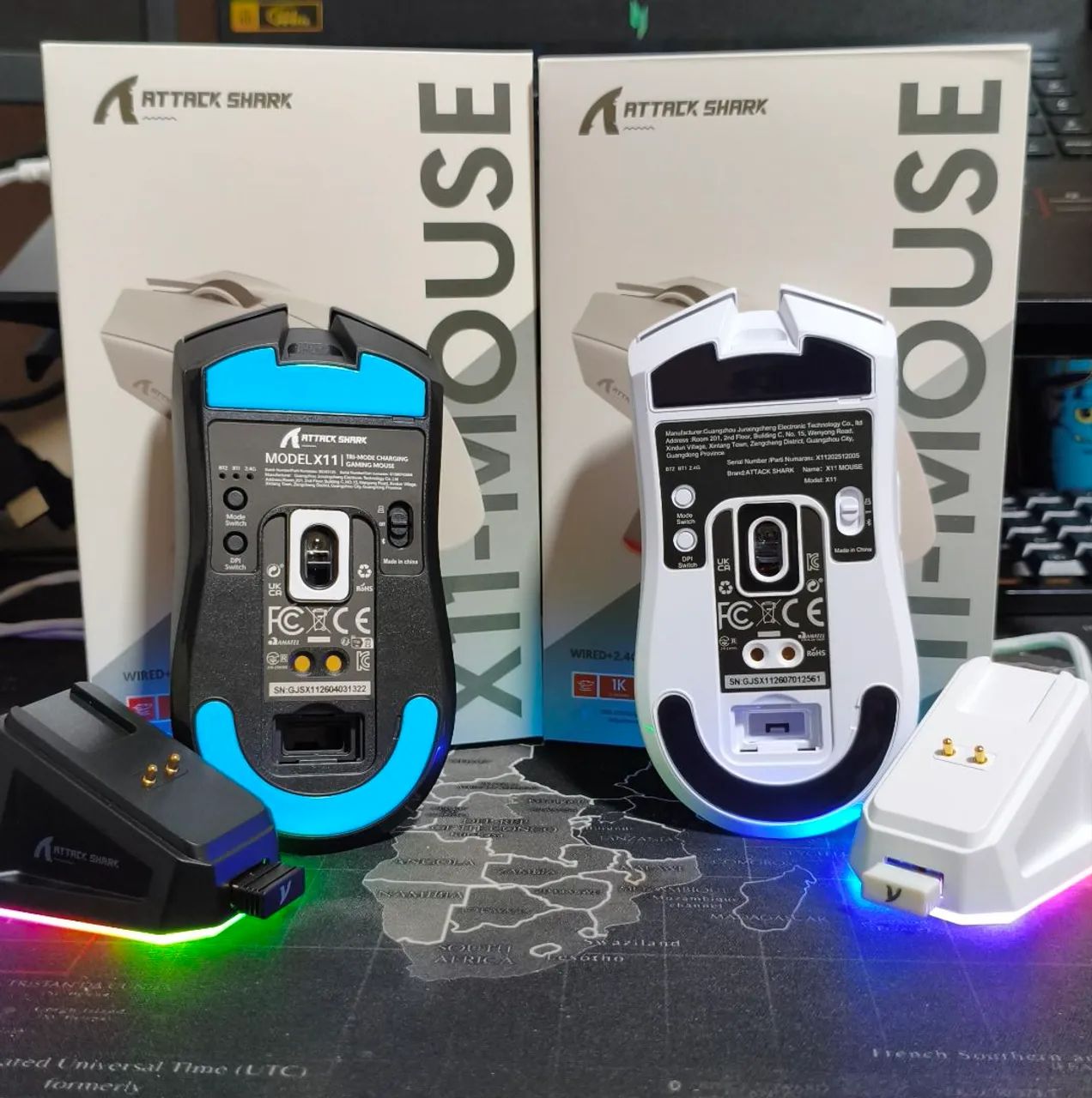 Mouse attack shark x11 preto ou branco - Foto 4