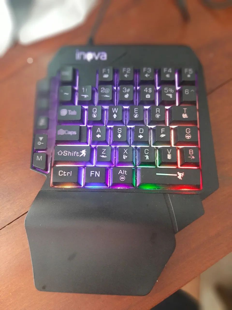 Teclado de uma mão Led - Foto 3