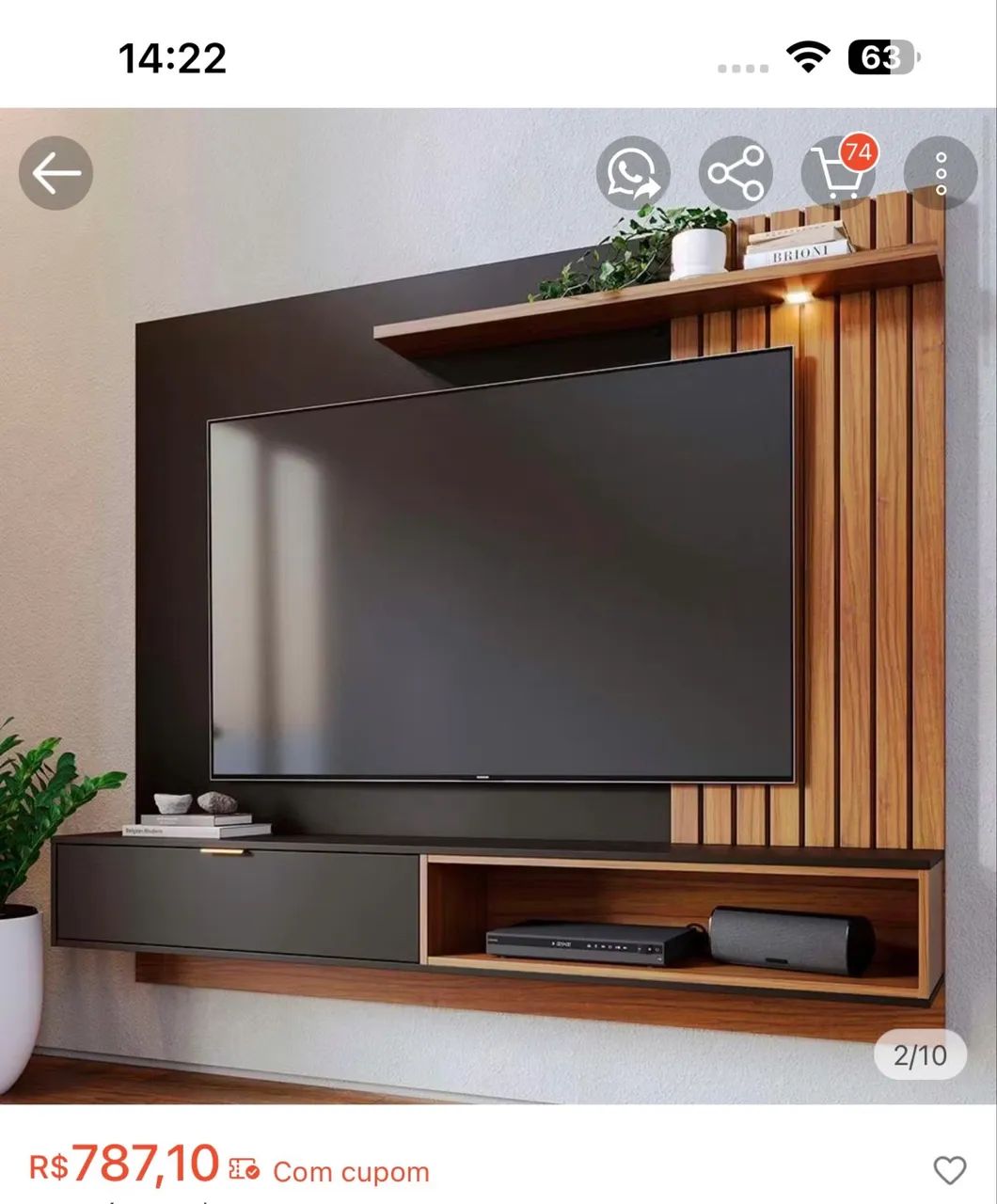 Painel de tv 65 polegadas  - Foto 2