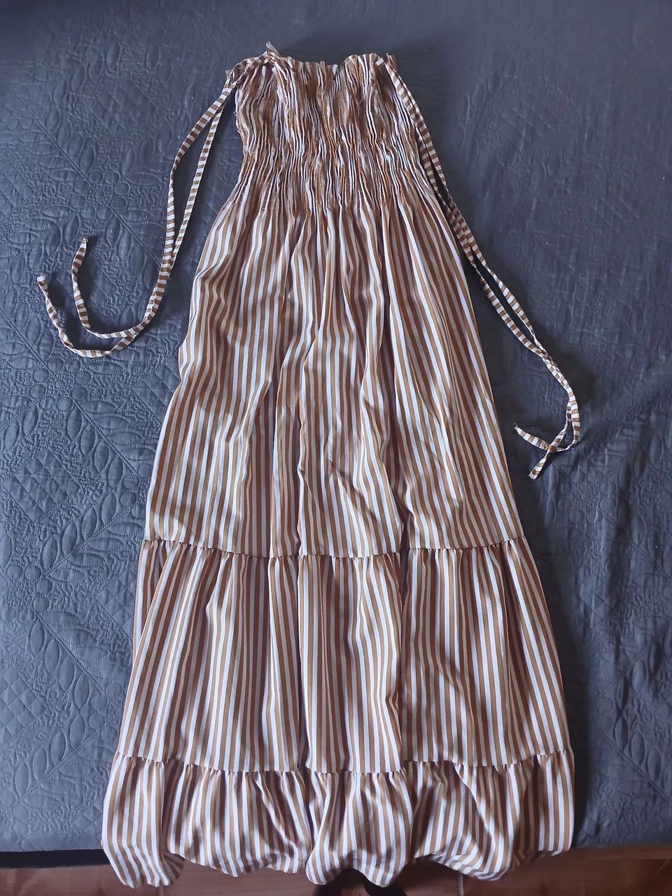 Vestido Longo Listrado - Foto 2
