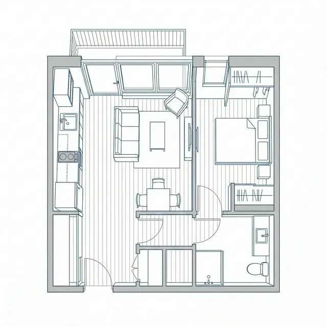 PLANTA 32m²
