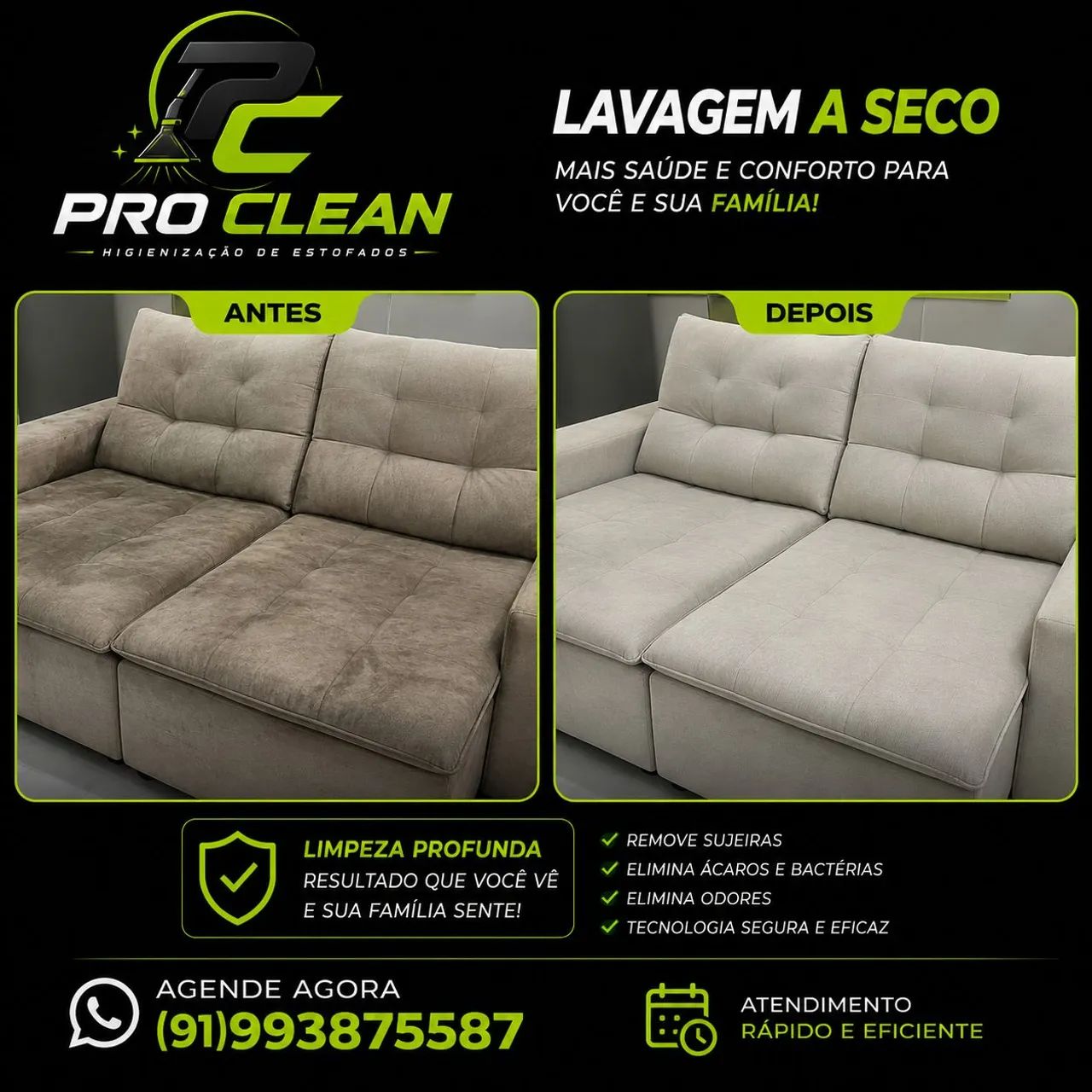 Restauração de sofá ( limpeza)