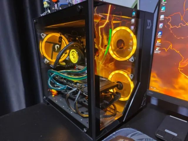 Pc gamer completo com 2 monitores ( avalio troca em celular como parte do pagamento ) - Foto 3