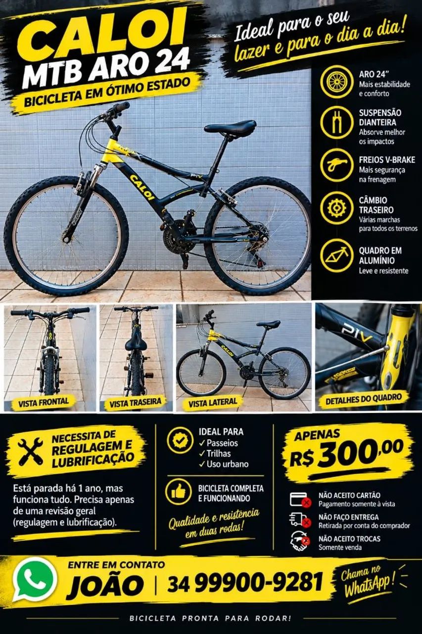 BICICLETA JUVENIL CALOI ARO 24