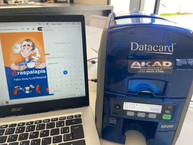 Impressora Datacard Sd260 + 200 Pvc Só 4.385 Impressões - Foto 5
