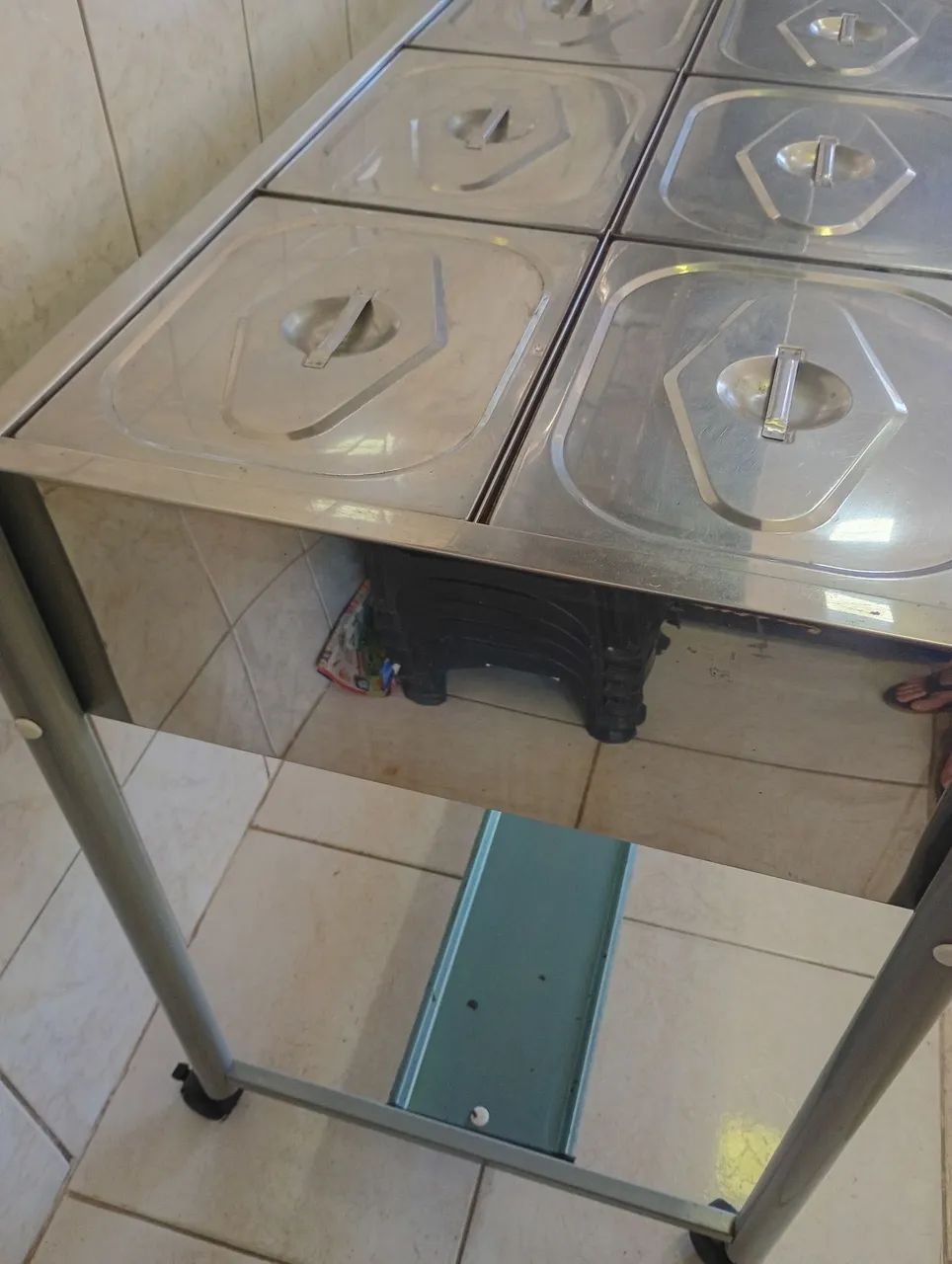 Self service inox com 8 cubas excelente - Foto 4
