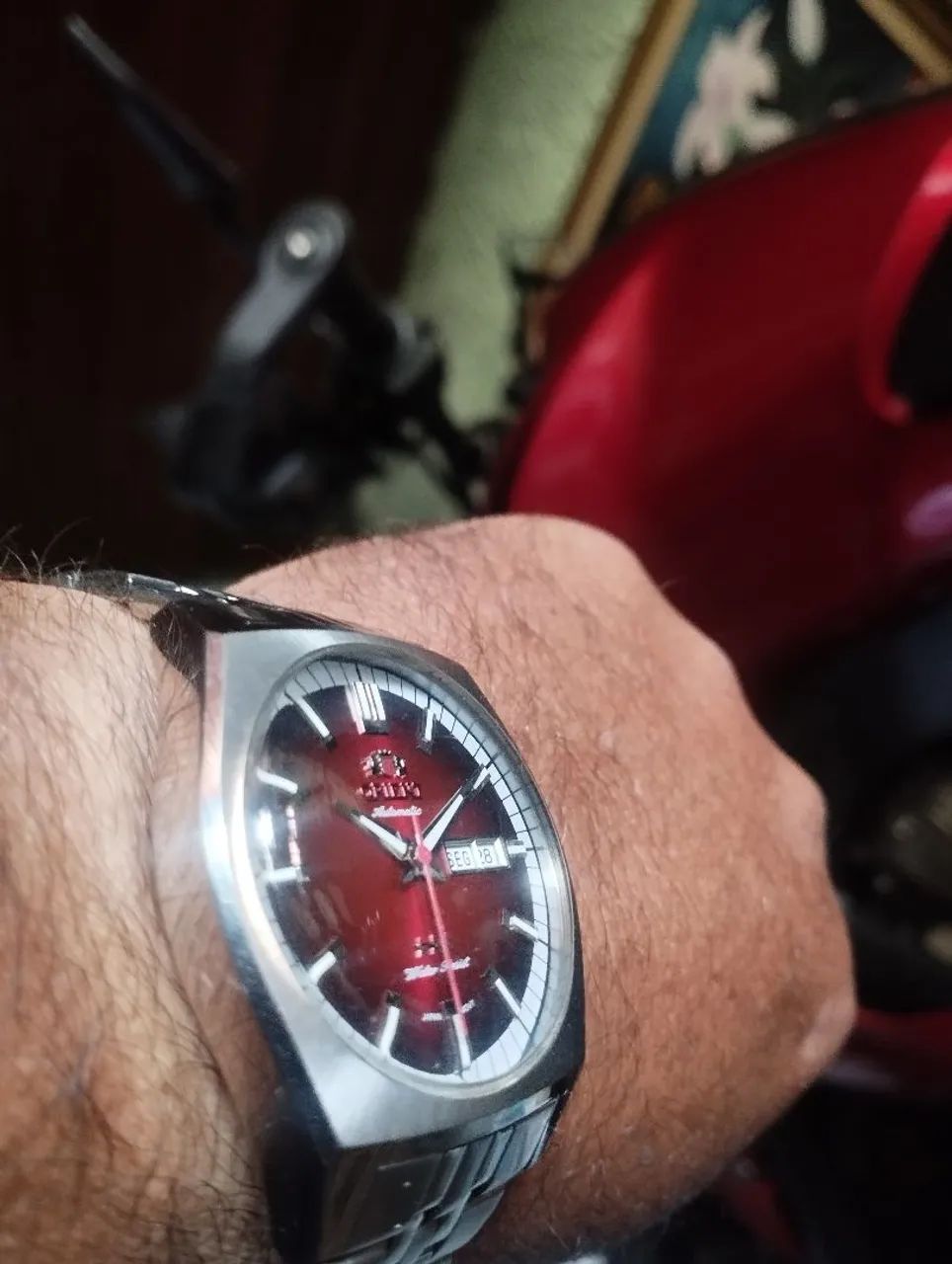 Relógio orient masculino automático novinho usado pouco  - Foto 5