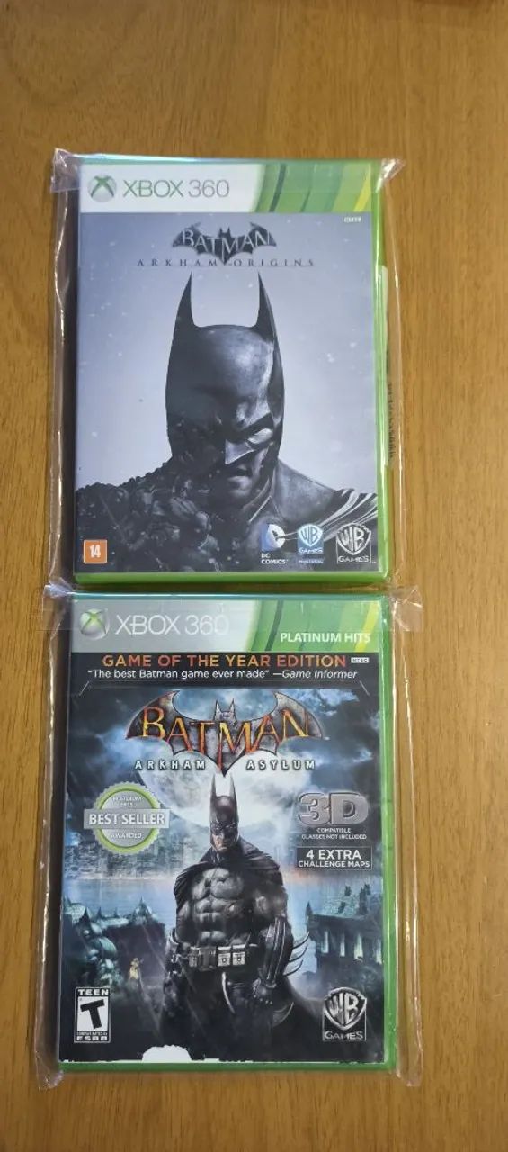 Lote Batman Arkham aslum e Arkham Origins 