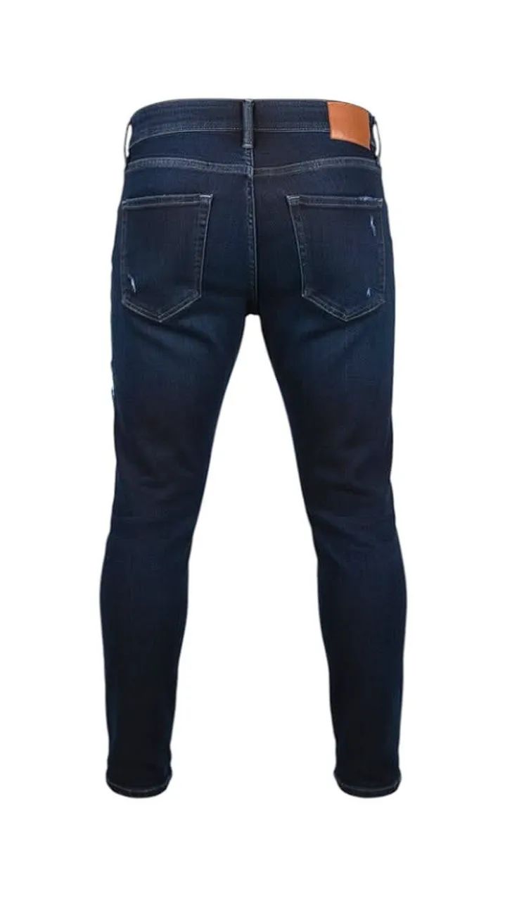 Calça Jeans Skinny Industry Diesel Detroyed 4 Bolsos Desbotada