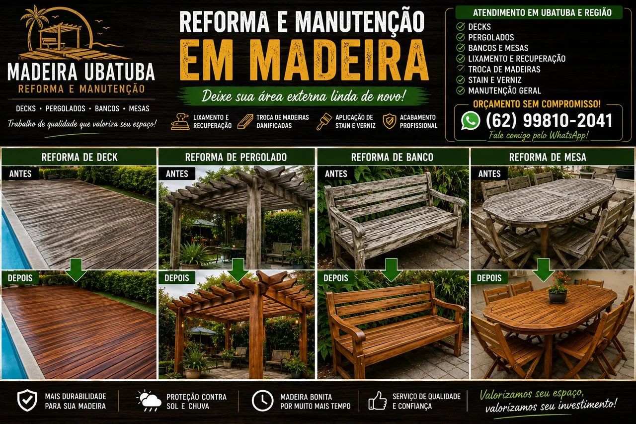 Reforma de Decks e Pergolados em Ubatuba - Foto 2