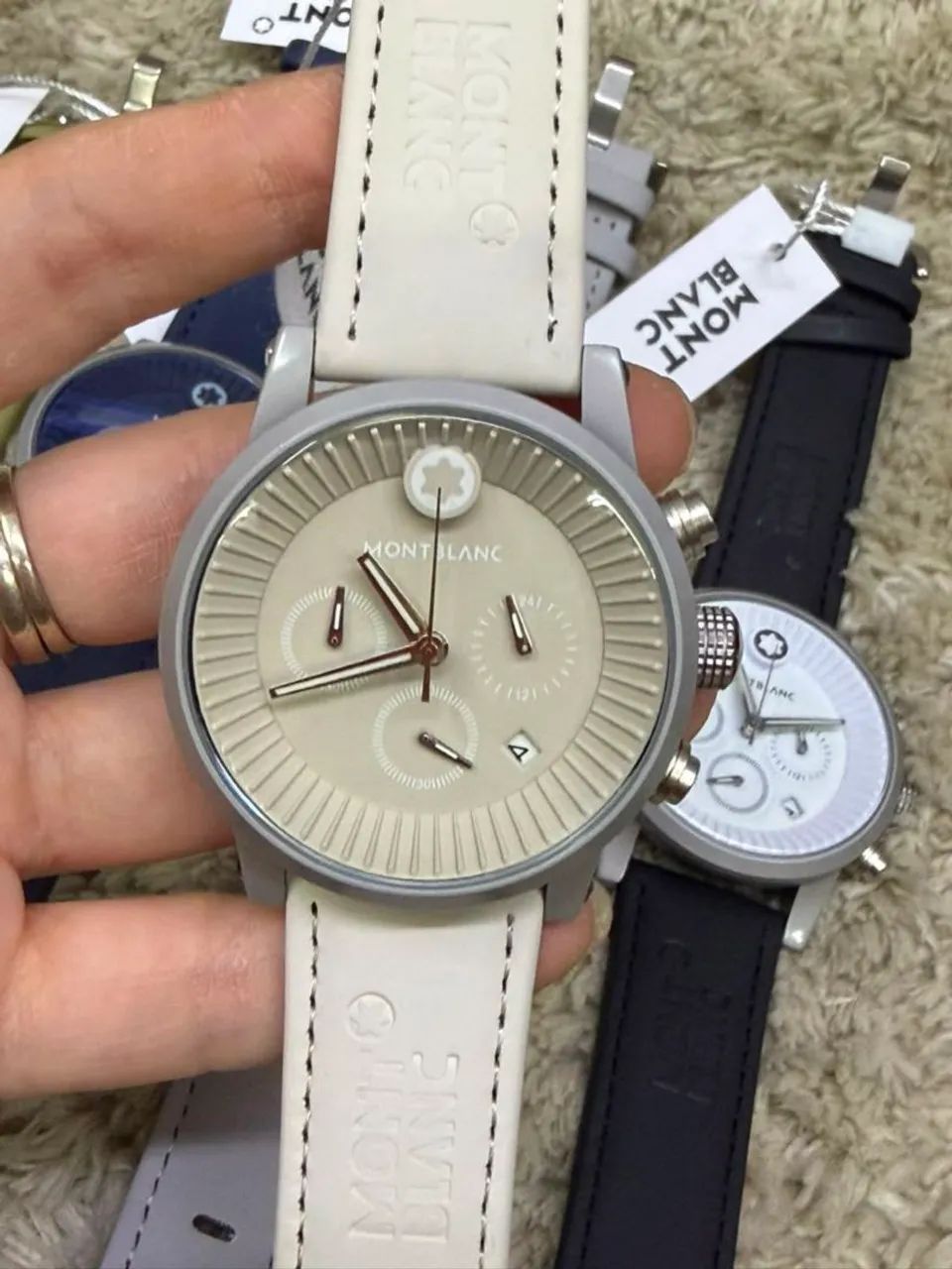 Relógio Estilo Montblanc Chronograph Funcional - Foto 3