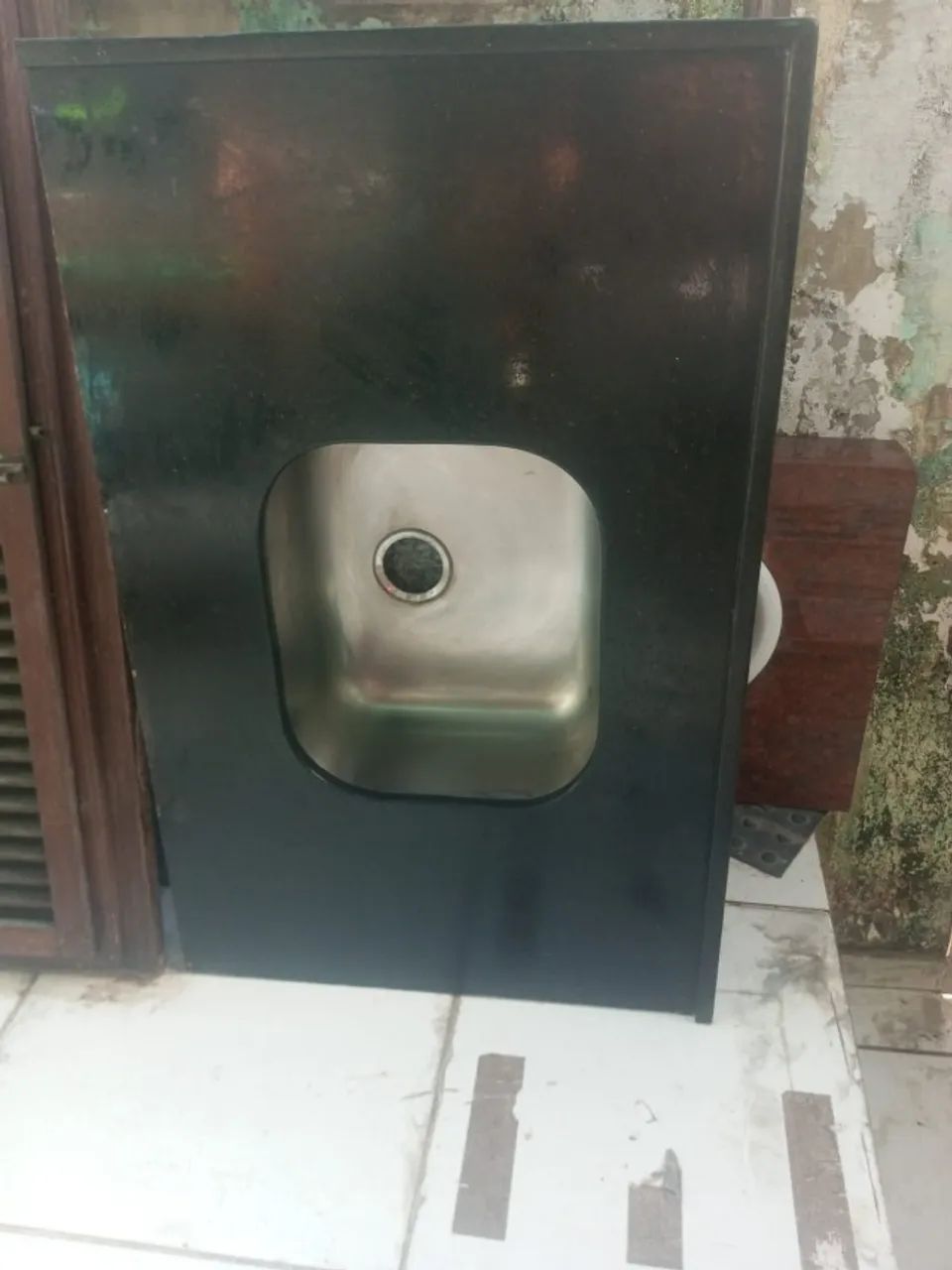 Pia de cozinha de granito e cuba inox. Negociável!