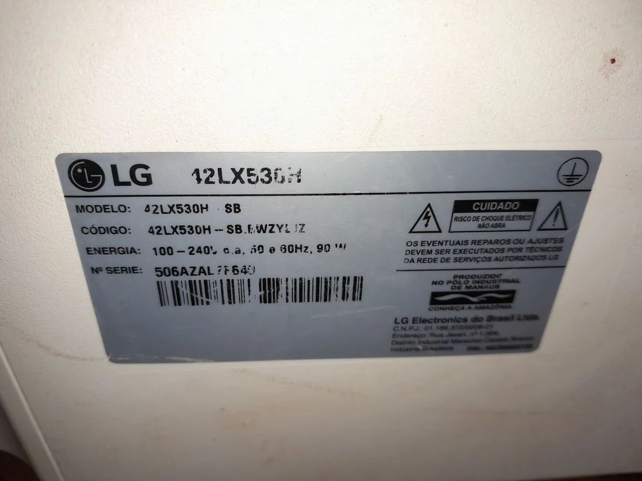 Tv LG 42  polegadas  - Foto 3