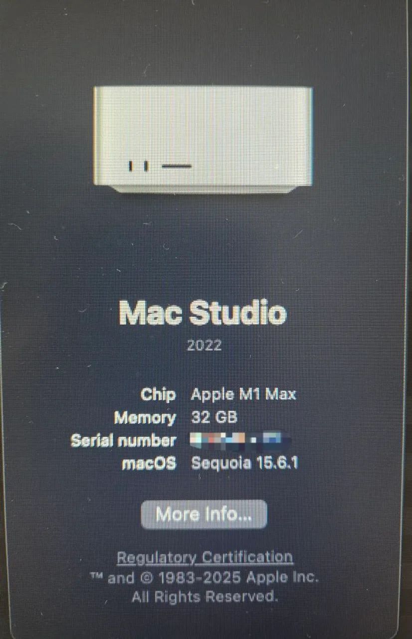 Apple Mac Studio M1 Max 32gb 512Gb - Computadores e Desktops