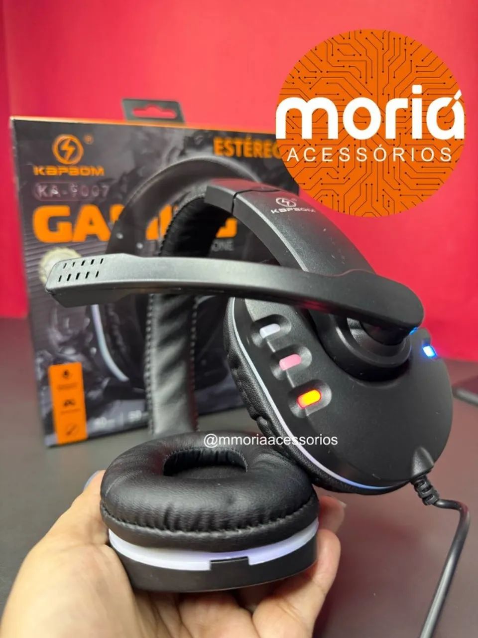 Fone Gamer Com Microfone Ka-9007 Rgb Usb Conforto Extremo, Hadeset Gamer - Foto 2