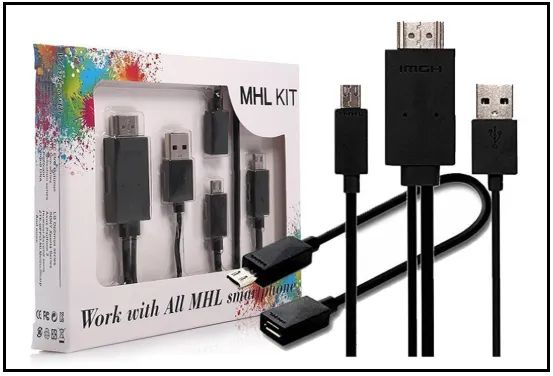 Cabo MHL para HDMI - Micro USB para HDMI
