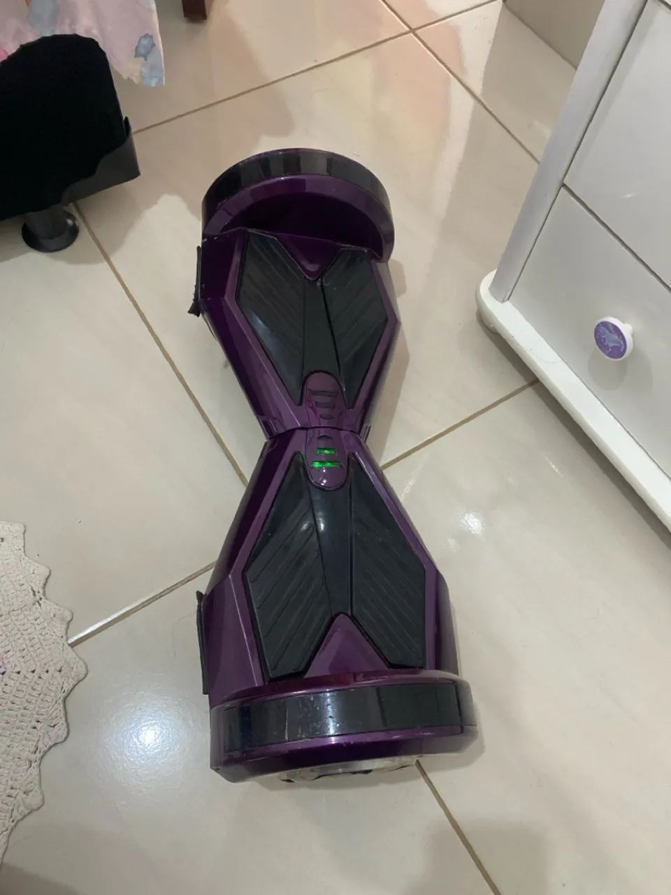  HOVERBOARD ROXO COM LED, BLUETOOTH E BATERIA NOVA  - Foto 2