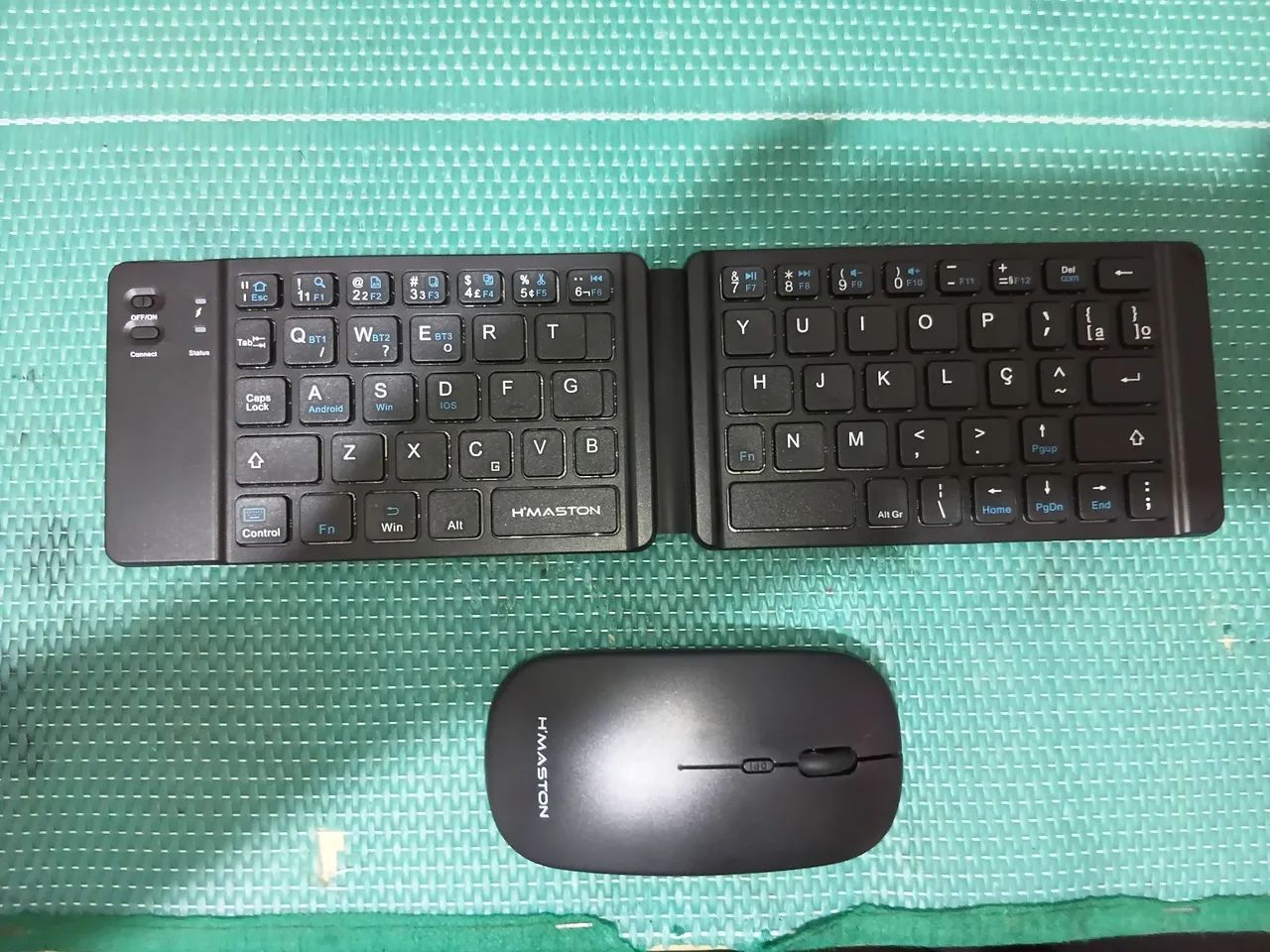 Teclado dobrável e mause  H'Maston