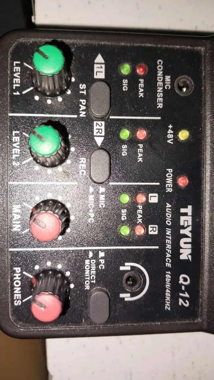 Mesa de som 2 canais, teyun q12 - Foto 4