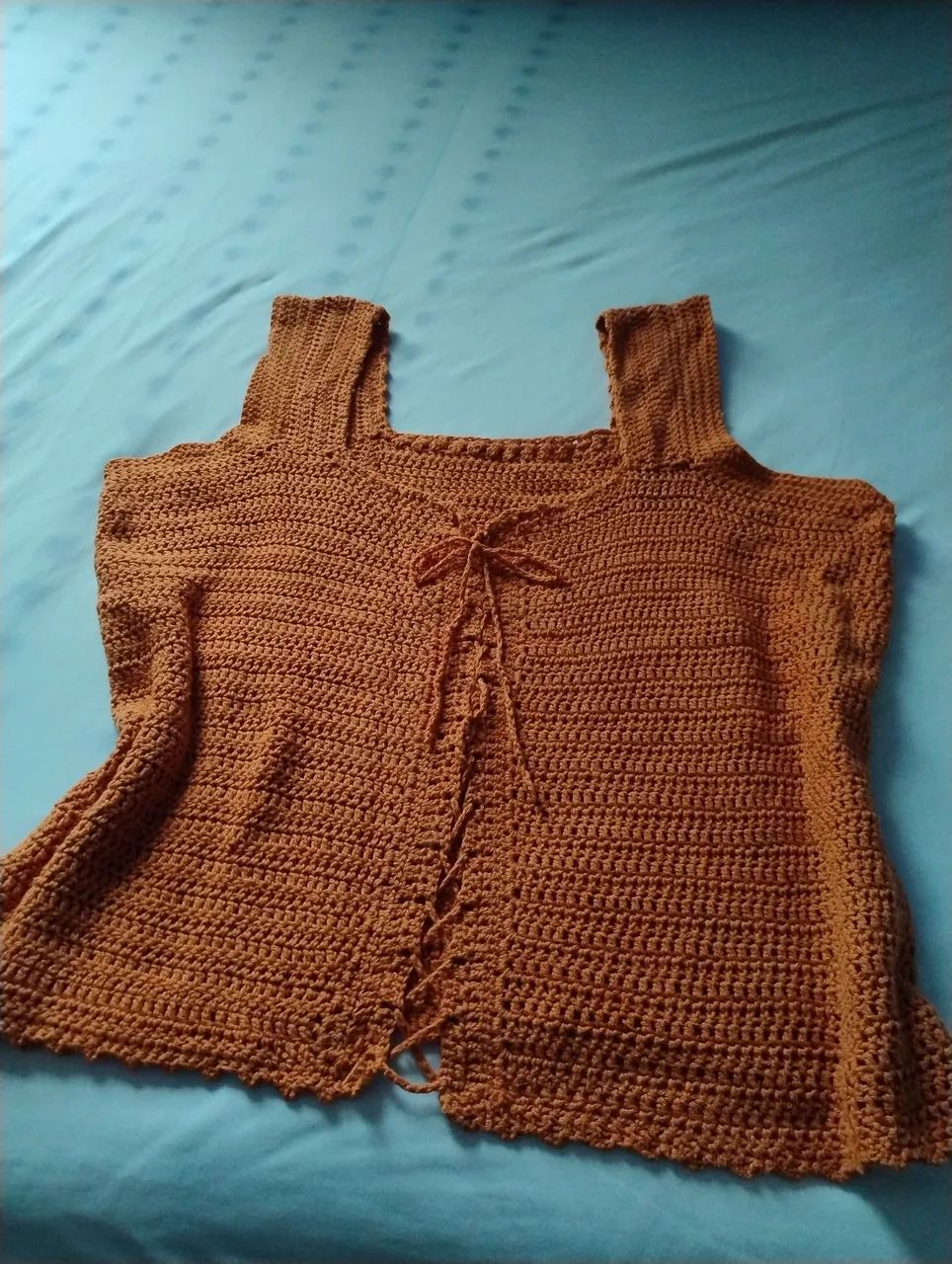 Blusa de al ças em crochê  - Foto 2