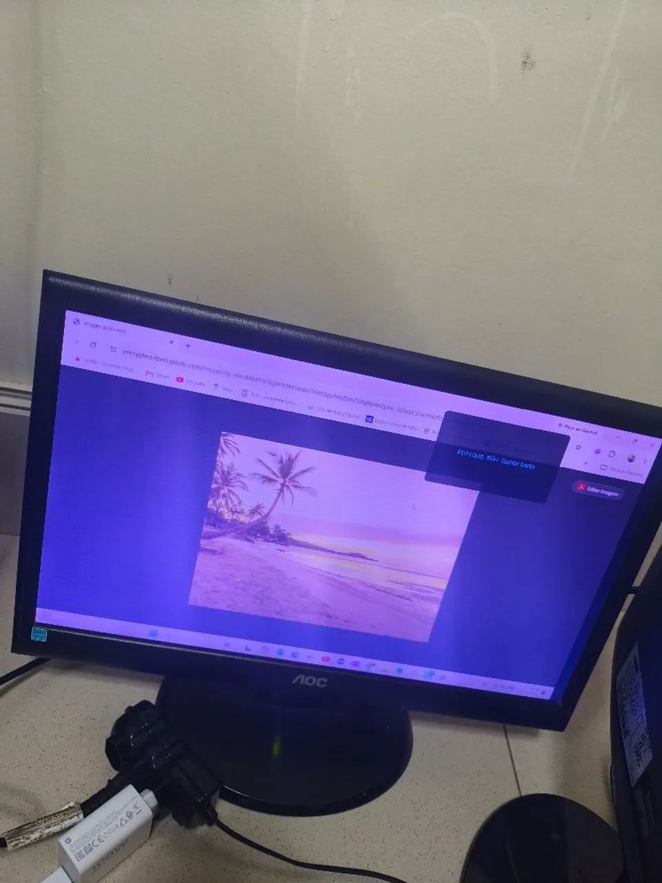 Monitor AOC 18,5" perfeito estado LCD - Foto 4
